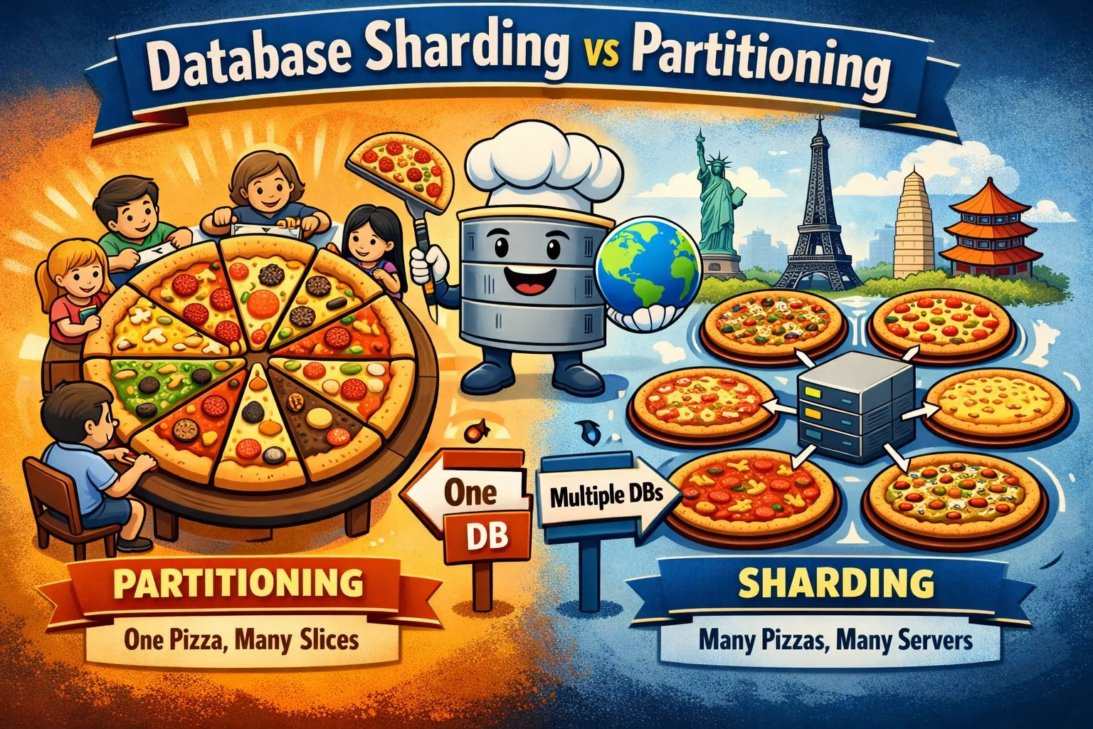 Sharding vs Partitioning